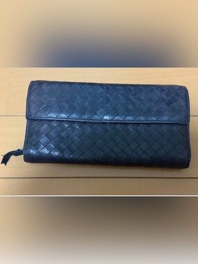 Bottega Veneta Brown Intrecciato Leather Long Wallet